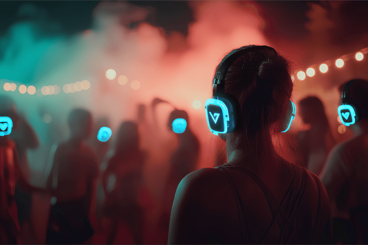 Silent disco huren
