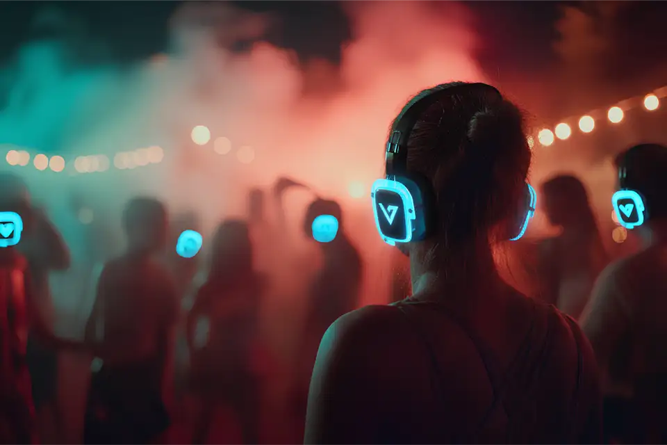 Silent disco huren